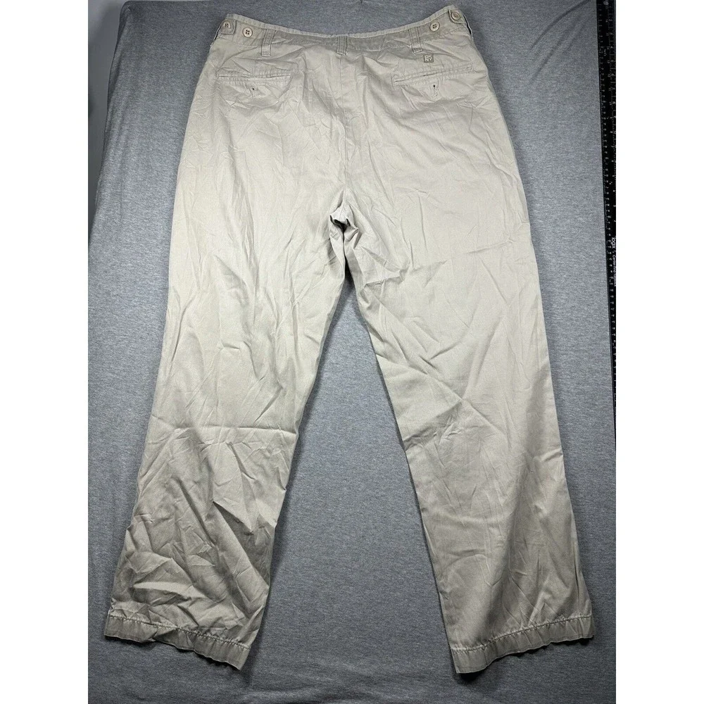 DKNY Mens Beige Chino Slim Straight Leg Super Soft Cotton Blend Size‎ 34x34